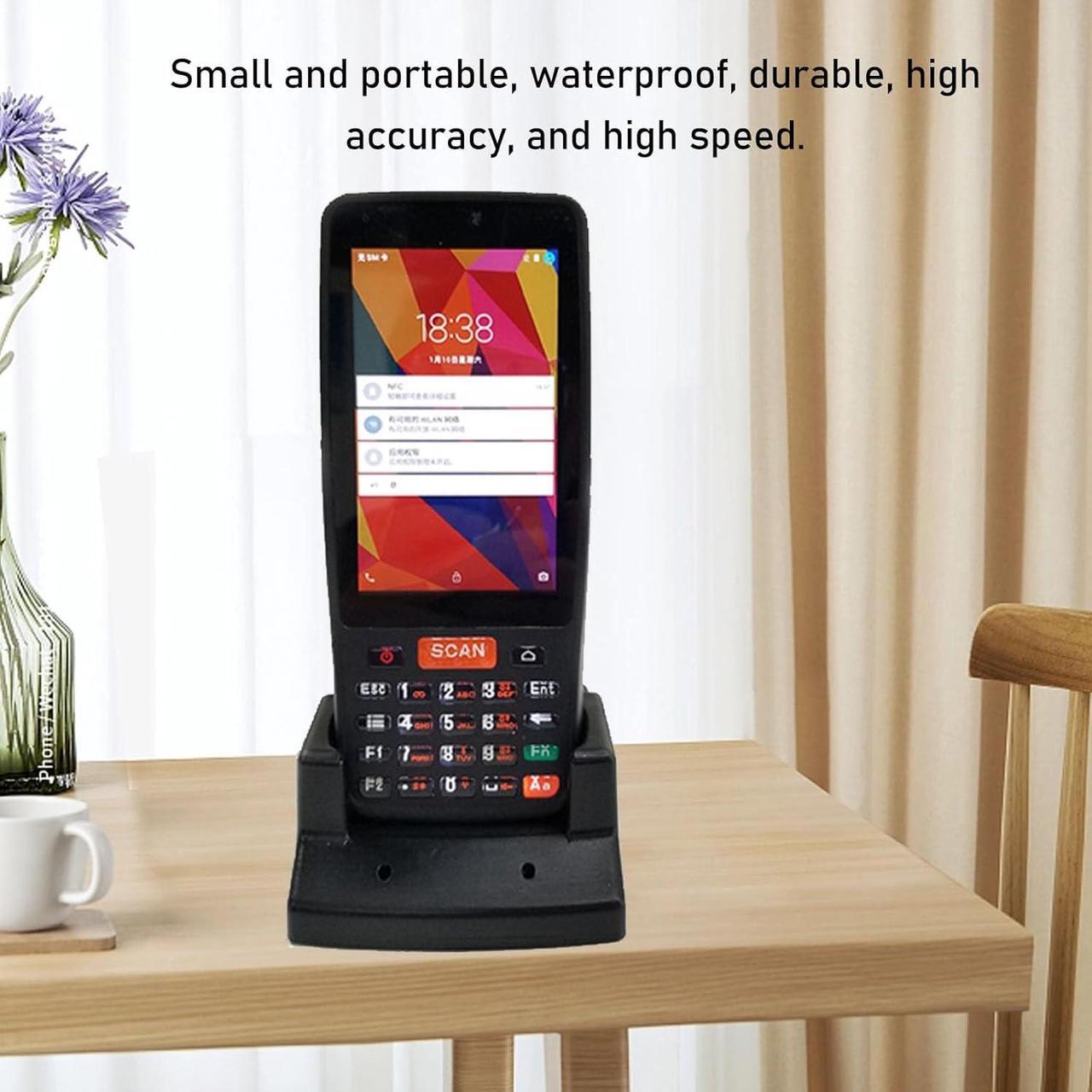 Alt view image 4 of 7 - Android Barcode Scanner, Handheld Mobile Computer Portable PDA 1D 2D QR Bar Code Reader Support 2/3/4G WiFi BT Communication with 4.0 Inch Screen for Warehouse Inventory (US Plug)