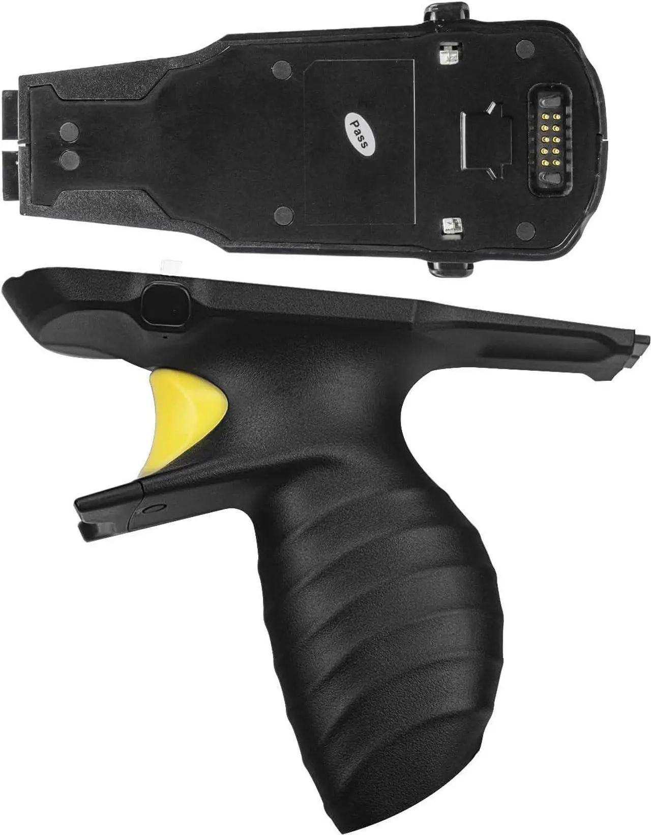Alt view image 2 of 7 - TRG-TC7X-SNP1-02 Snap-On Trigger Handle with Handle Clip and Hand Strap for Symbol Zebra TC70 TC75 TC70x TC75x TC77hl Barcode Scanner, Durable Lightweight Black