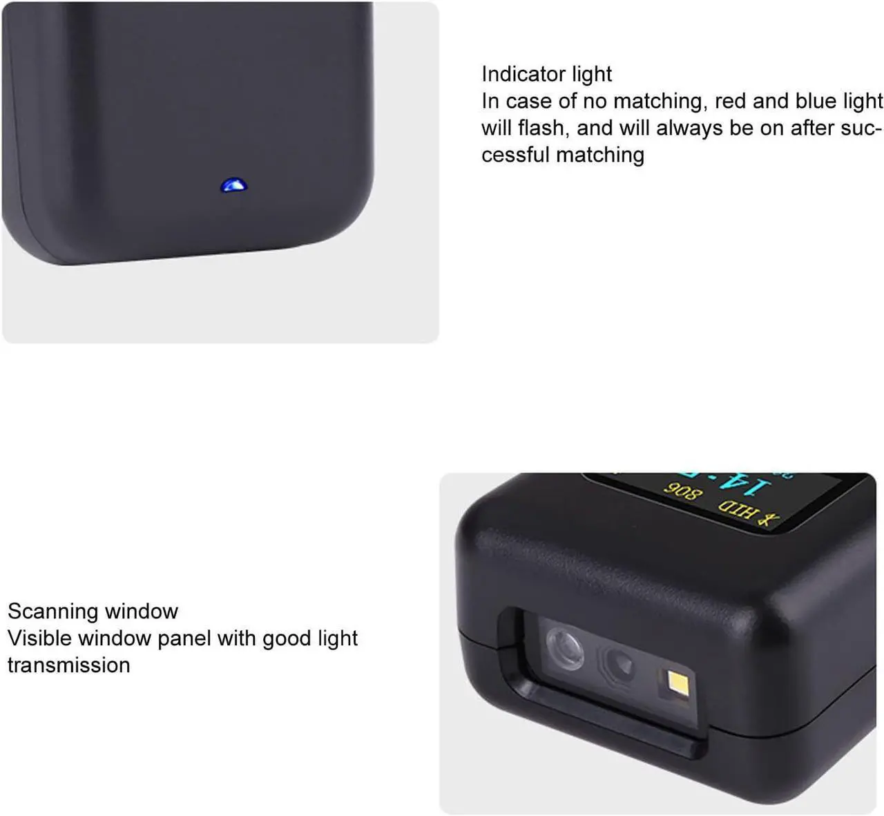 Alt view image 3 of 7 - Wireless USB Bar Code Reader, Interference Resistant 2 Upload Mode Fast Decoding Barcode Scanner with 2.4G Receiver for Store (1D M8L)