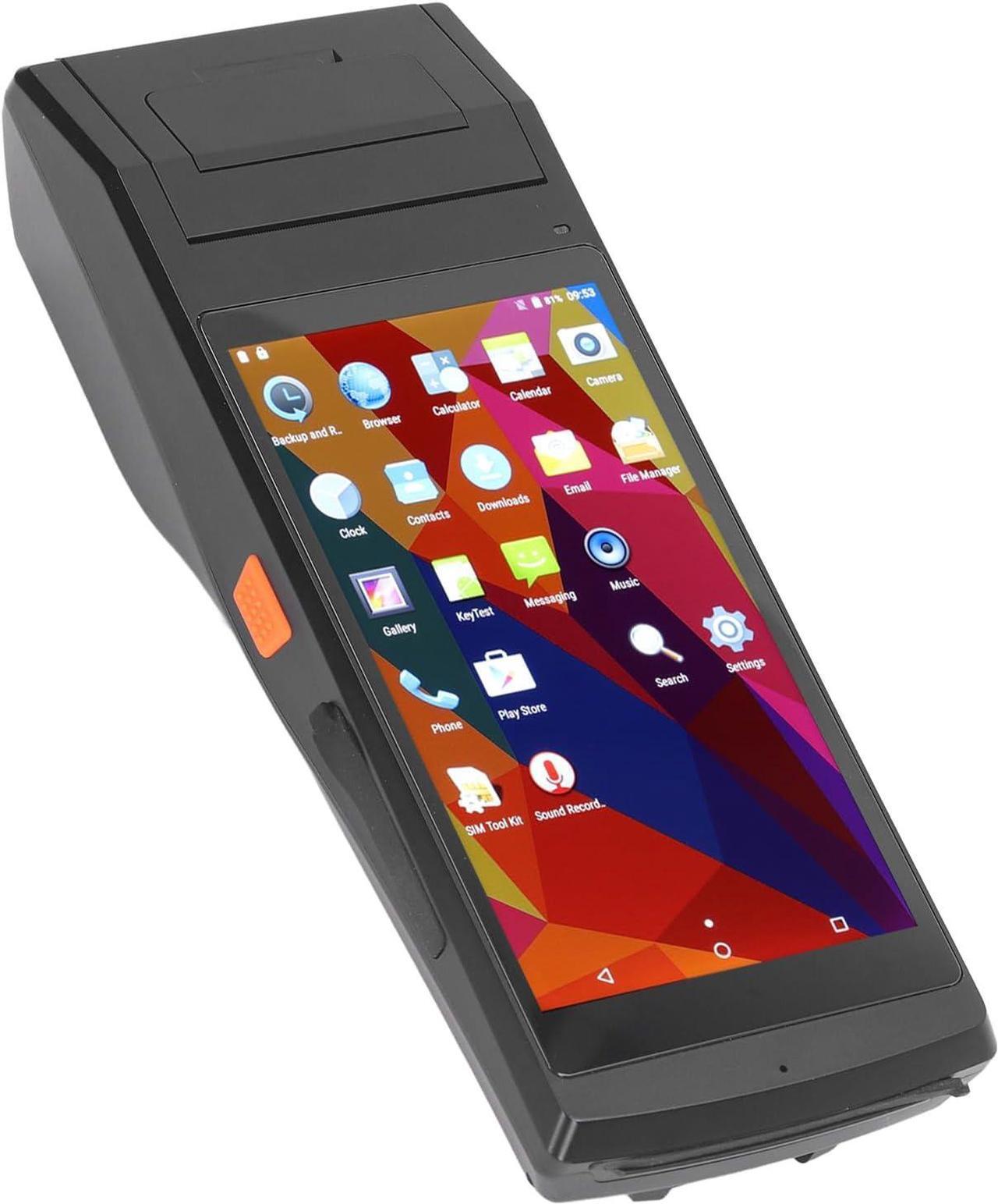 Main image of PDA Terminal, 100-240VAC GPS Barcode Scanner 5.5 Inch IPS Screen 16GB ROM 2GB RAM for Logistics Industries (US Plug)