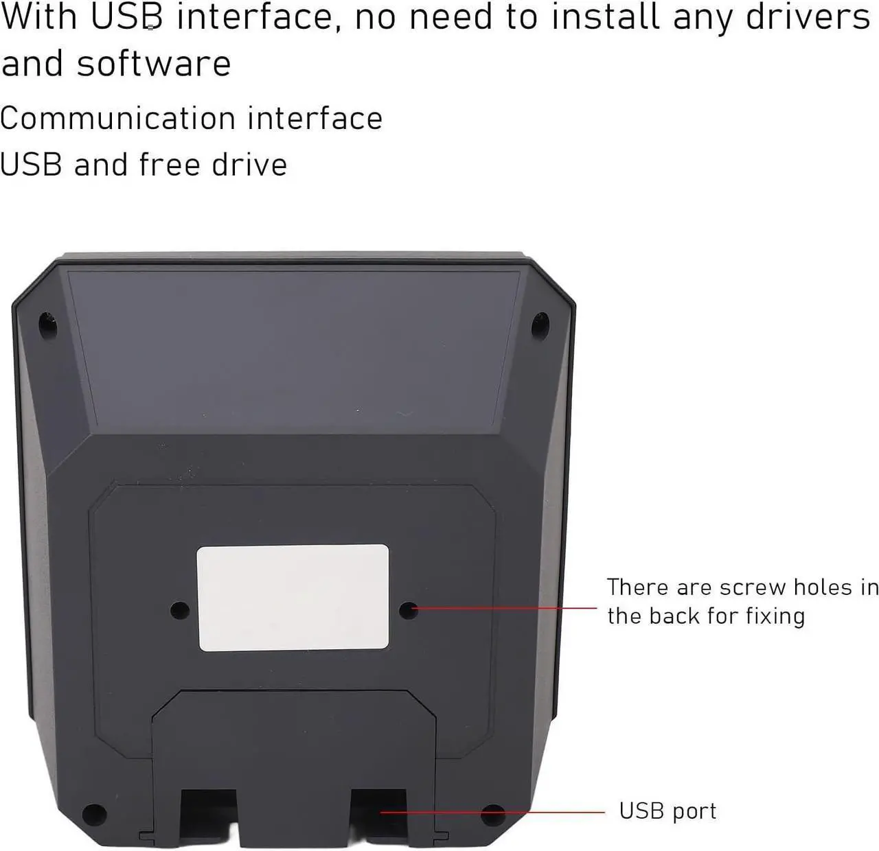 Alt view image 7 of 7 - Barcode Scanner Infrared Sensor Scanning USB Interface 2D 1D QR Code Scanner for Convenience Stores Florists Cafeteria