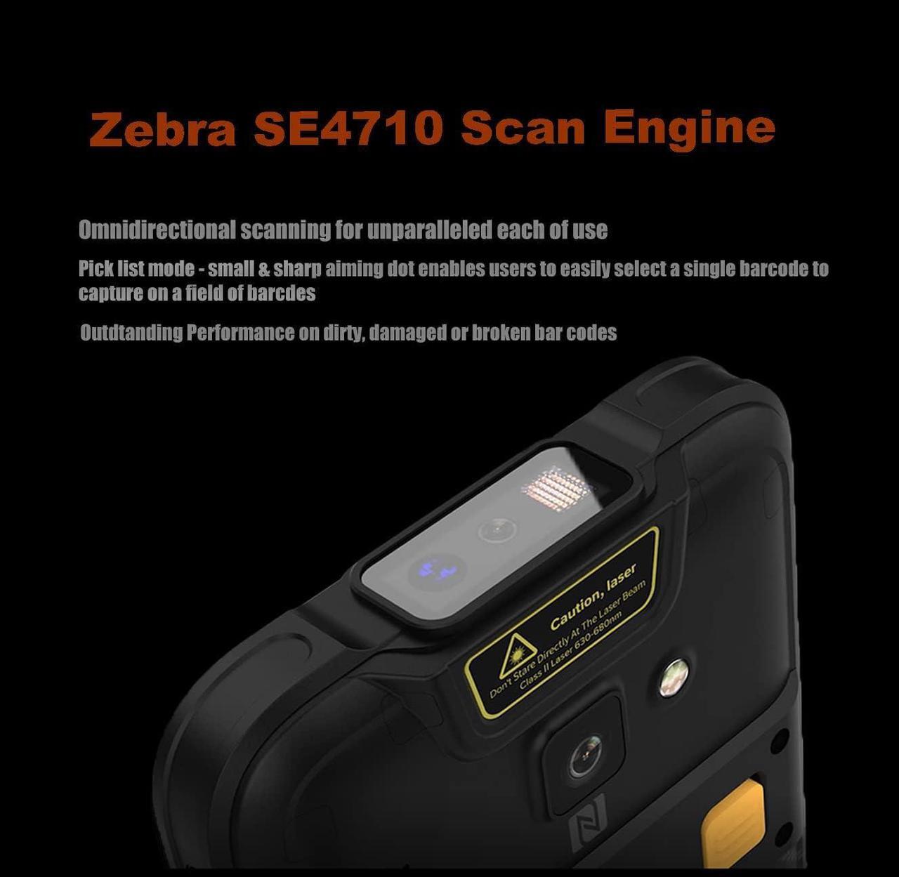 Alt view image 2 of 6 - Rugged Handheld Data Terminal Android 11 Barcode Scanner 5.5" Touchscreen PDA with Zebra 2D Scan Engine, Wi-Fi 6 & Bluetooth, for Warehouse Inventory