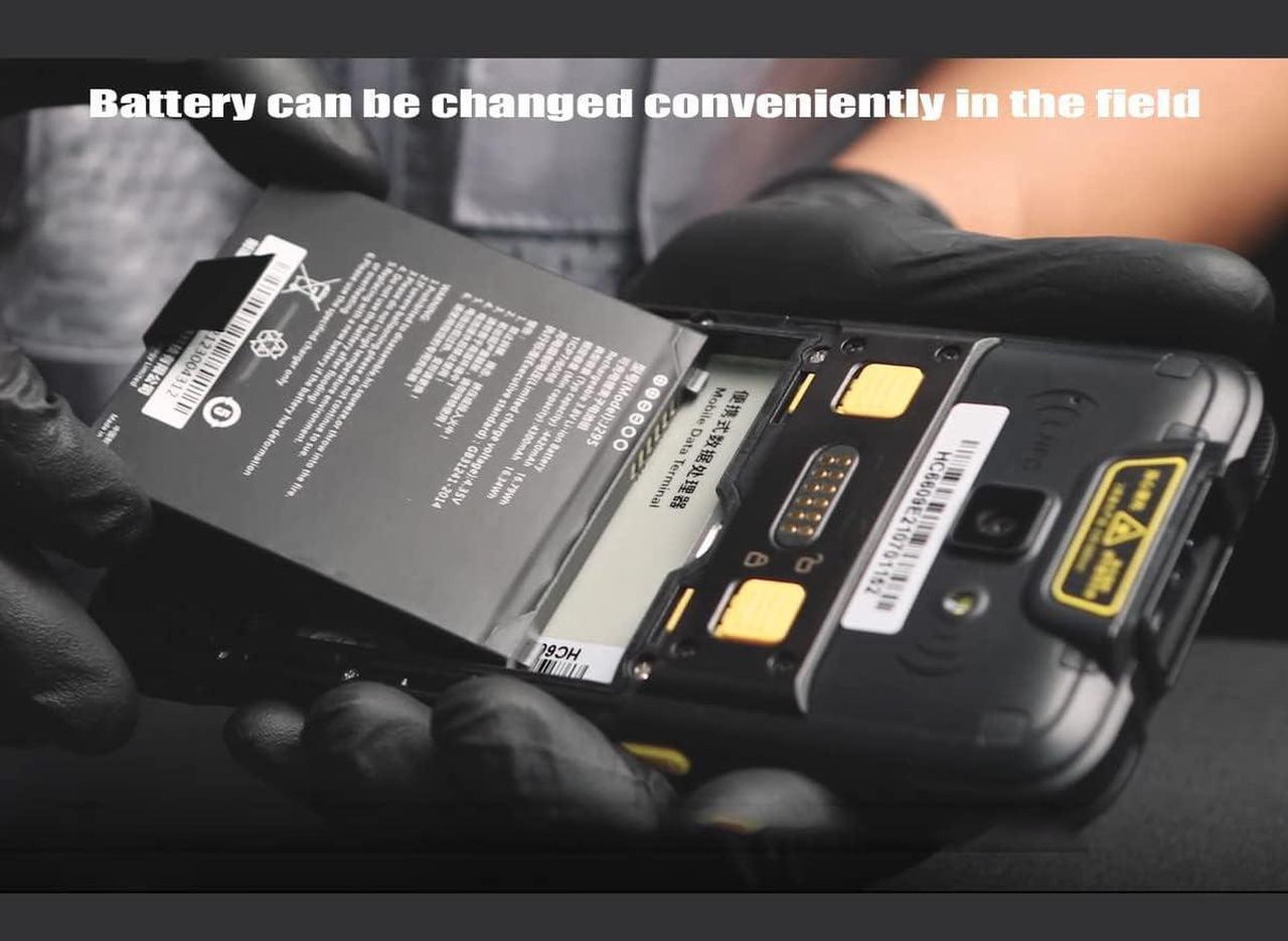 Alt view image 5 of 6 - Rugged Handheld Data Terminal Android 11 Barcode Scanner 5.5" Touchscreen PDA with Zebra 2D Scan Engine, Wi-Fi 6 & Bluetooth, for Warehouse Inventory