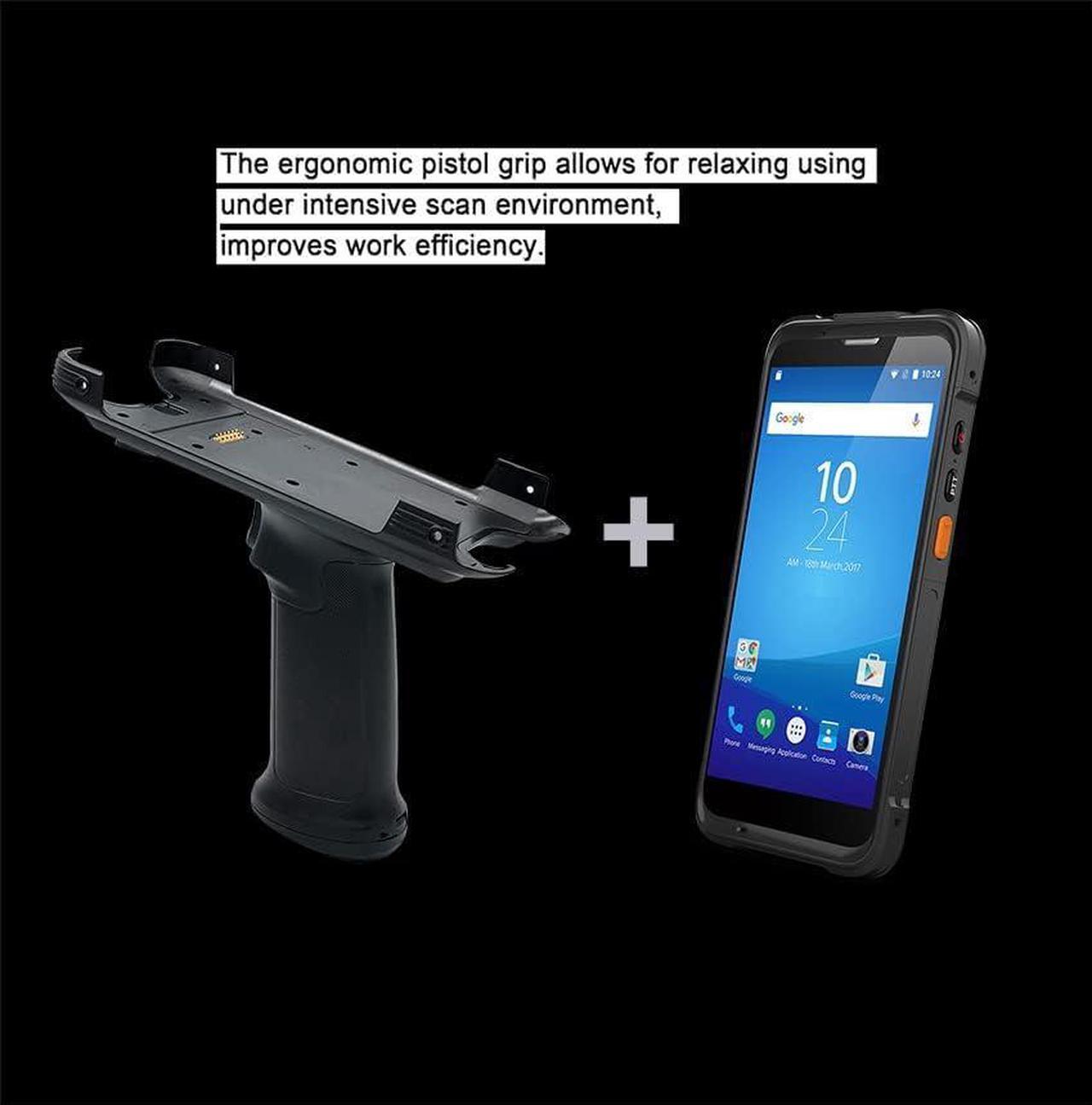 Alt view image 6 of 6 - Rugged Handheld Data Terminal Android 11 Barcode Scanner 5.5" Touchscreen PDA with Zebra 2D Scan Engine, Wi-Fi 6 & Bluetooth, for Warehouse Inventory