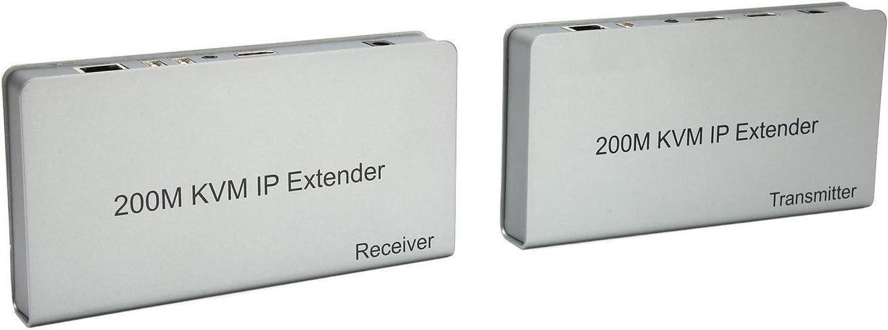 Main image of 200m HD Multimedia Interface KVM Extender, 100240V 1080P KVM IP Extender by UTP STP Low Latency USB for RJ45 Display (US Plug)
