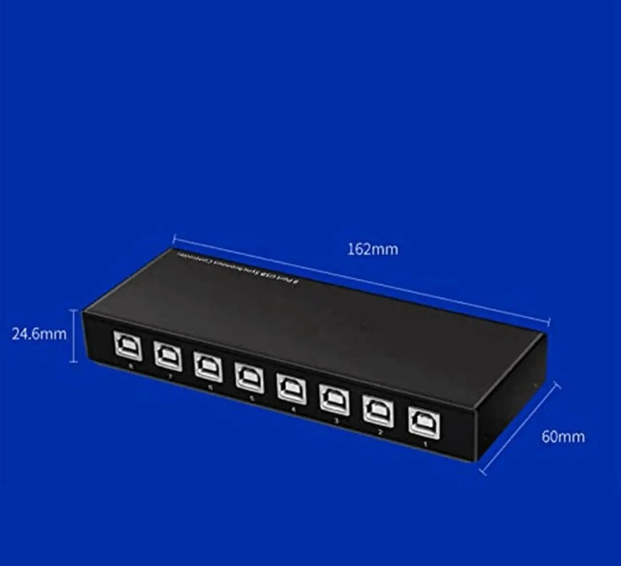 Alt view image 2 of 7 - Ennovor 8 Port Computer Synchronizer - USB Synchronizer/Sharer, DNF Brush Gold 8 Ports Keyboard and Mouse Synchronizer, KVM Switch/Distributor, Plug and Play Synchronizer