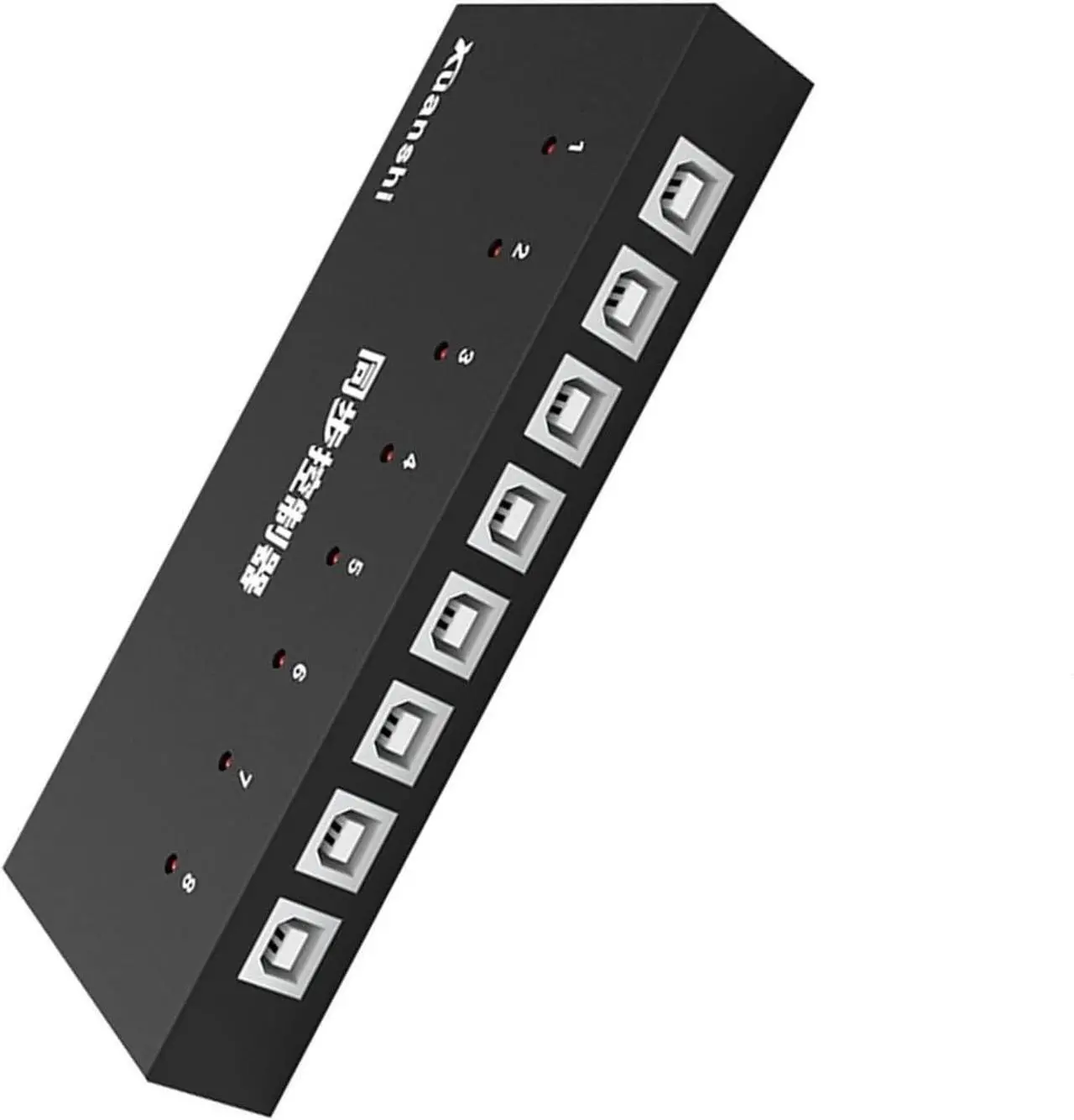 Main image of Ennovor 8 Port Computer Synchronizer - USB Synchronizer/Sharer, DNF Brush Gold 8 Ports Keyboard and Mouse Synchronizer, KVM Switch/Distributor, Plug and Play Synchronizer