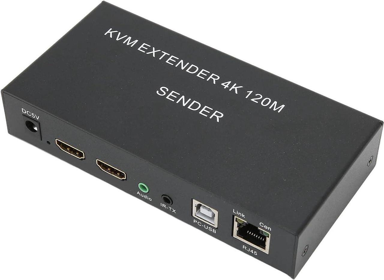 Alt view image 6 of 7 - Vbestlife 4K HD Multimedia Interface Extender, CAT 5E 6 120m, Plug and Play, KVM Single Network Extender for Keyboard and Mouse, for PS3 4, Computer Host(Black)