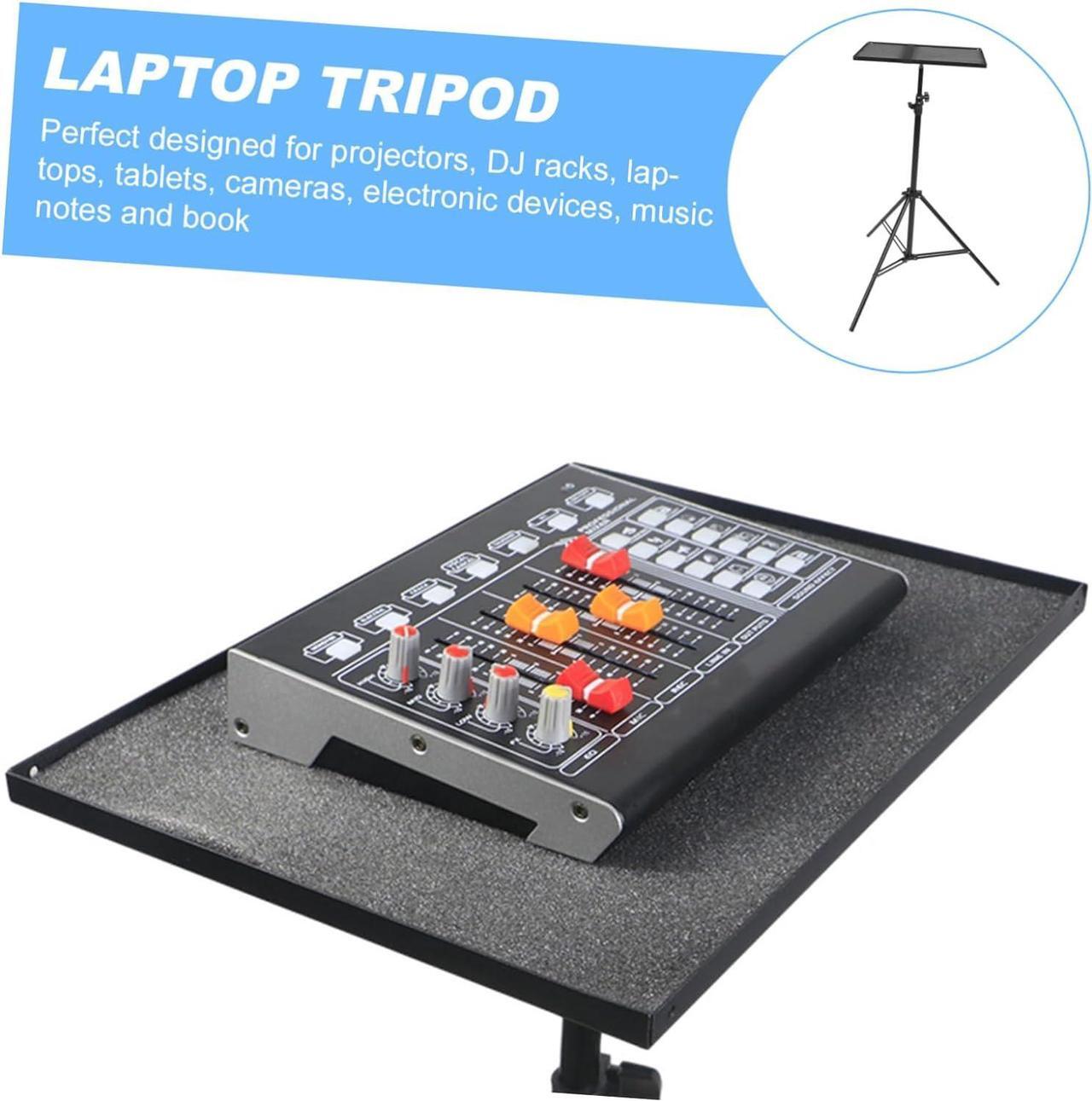 Alt view image 5 of 7 - Hemobllo 1pc Projector Tripod Tablet Stand for Desk Laptop Stand for Desk Tablet Mount Tablet Floor Stand Laptop Floor Stand Projector Mount Alloy Projector Stand Practical Tablet Stand Dj