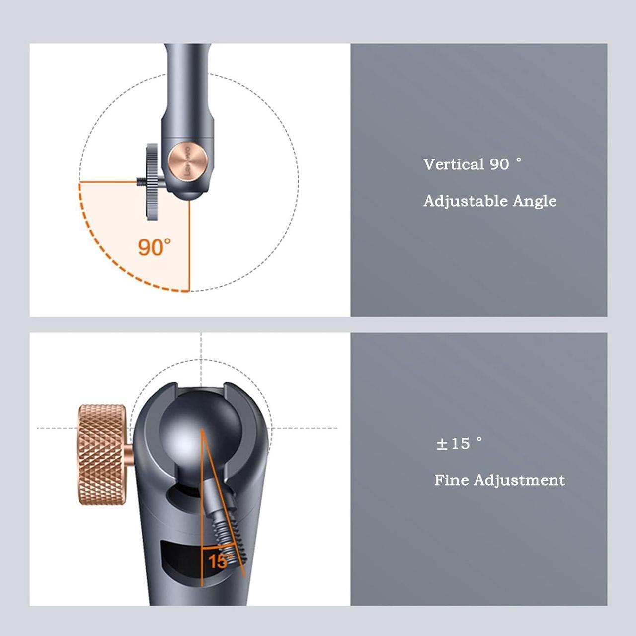 Alt view image 4 of 6 - KIZQYN Projector Stand Ceiling Wall Projector Mount Adjustable Height Telescopic Projector Mount Stand Lifting/Vertical/Wall Hanging Bracket Projector Accessories