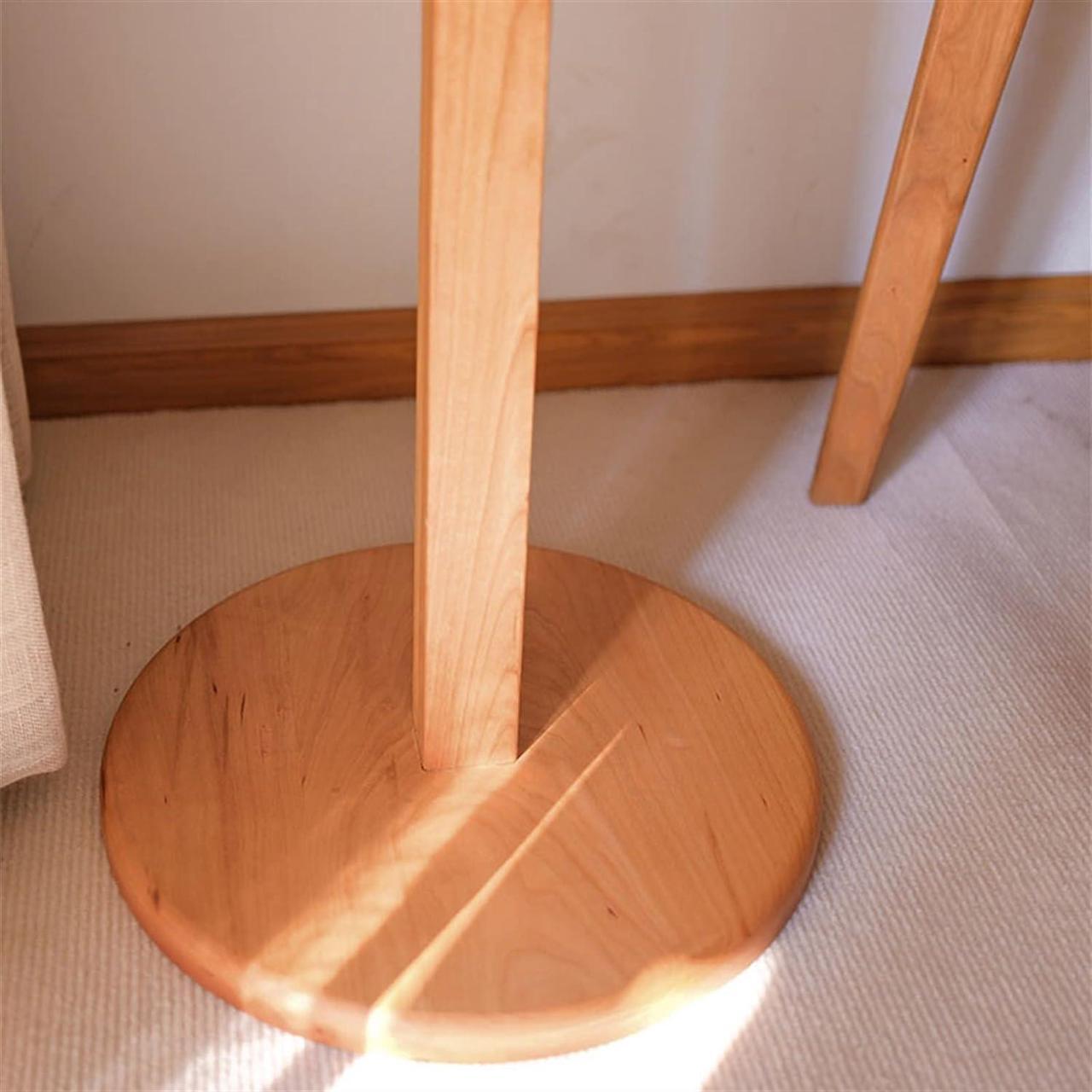 Alt view image 3 of 5 - TOMYEUS Projector Mounts Projector Stand Heavy-Duty Floor-Standing Projector Shelf Home Living Room Bedside Conference Room Solid Wood Projector Rack Large Audio Stand Projector Accessories