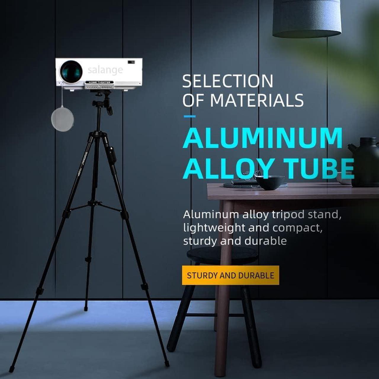 Alt view image 2 of 6 - TOMYEUS Projector Mounts Projector Stand Projector Bracket Tripod Floor Stand Aluminum Tripe Controller Projector Brackets Projector Accessories