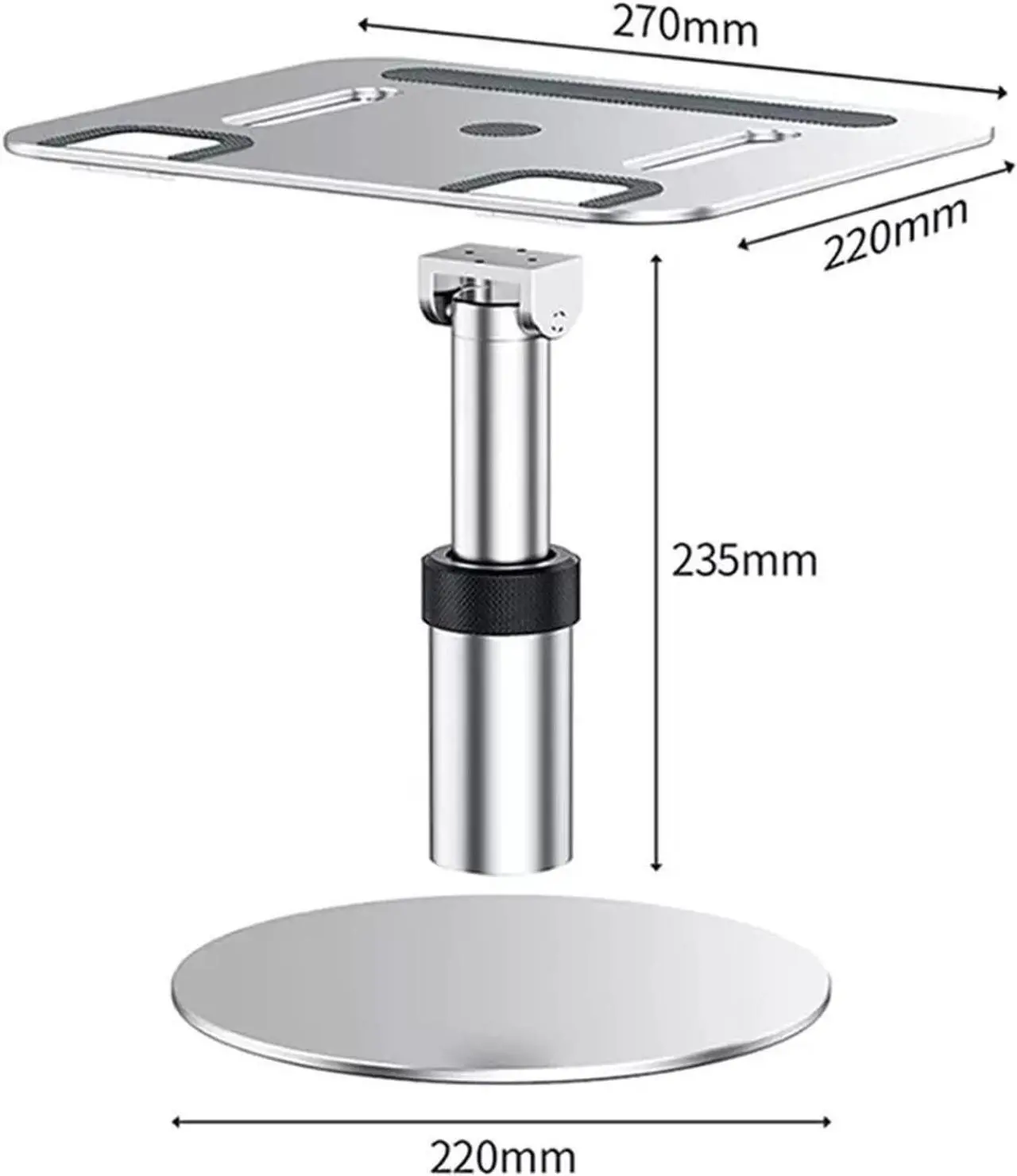 Alt view image 2 of 6 - EVSER Projector Stand Projector Table Top Support Household Bed Head Elevating Adjustable Tray Bedroom Projector Mobile Telescopic Universal Bracket Projector Mount (Color : 1)