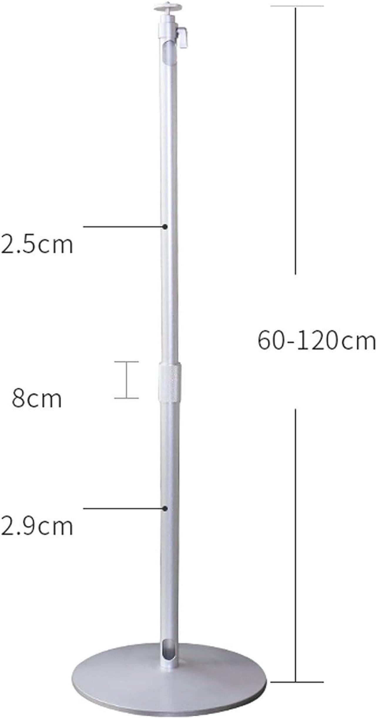 Alt view image 2 of 7 - Projector Mount Bracket Projector Mount Stand Projector Floor Stand Holder 360° Adjustable Portable Stand Maximum Load 11lb Height 23 to 47 Inch Silver Projector Stand