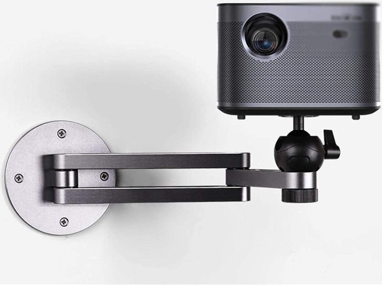 Alt view image 6 of 7 - Home Projector Stand Projector Rack Aluminum Alloy Wall-mounted Projector Stand Conference Room Projector Hanger Bedroom Living Room Retractable Foldable Universal Projector Stand Projector Mount