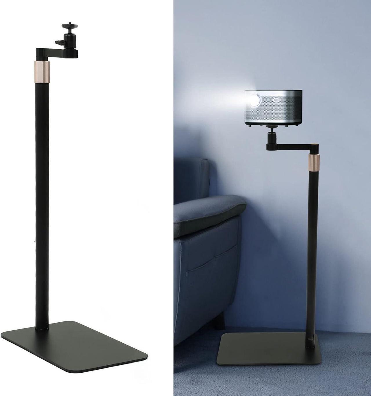Alt view image 5 of 7 - Projector Floor Stand, Against Wall Hidden Stand, Universal Projector Mount with 1/4in Screw Interface, 70120CM Height Adjustable, Compatible with Camera, Gimbal, Mobile Phone