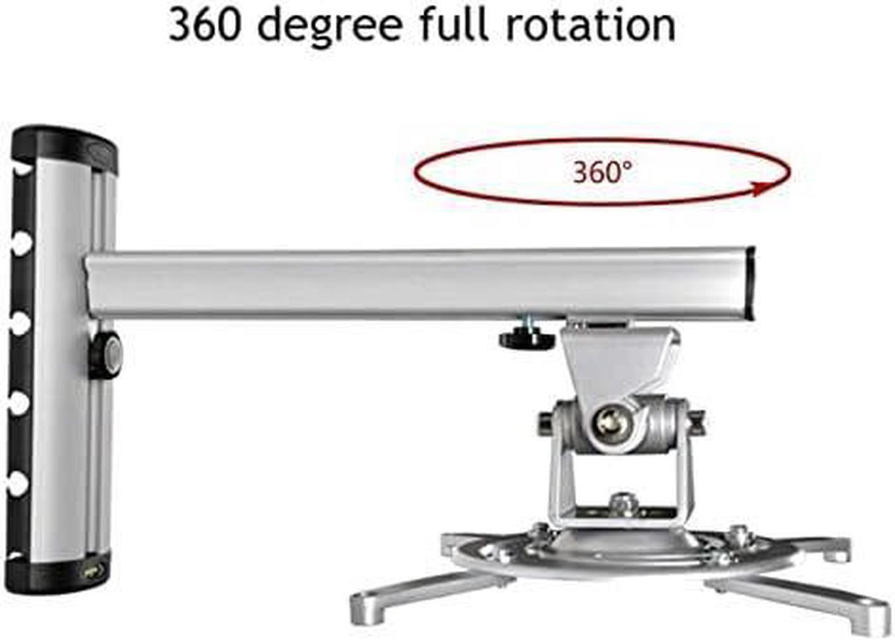 Alt view image 6 of 6 - UlpyO Projector Tripod Aluminum Alloy 360 °Projector Wall Mount Full Retractable Universal Projector Hanger Bracket Projector Mount (Color : Silver)