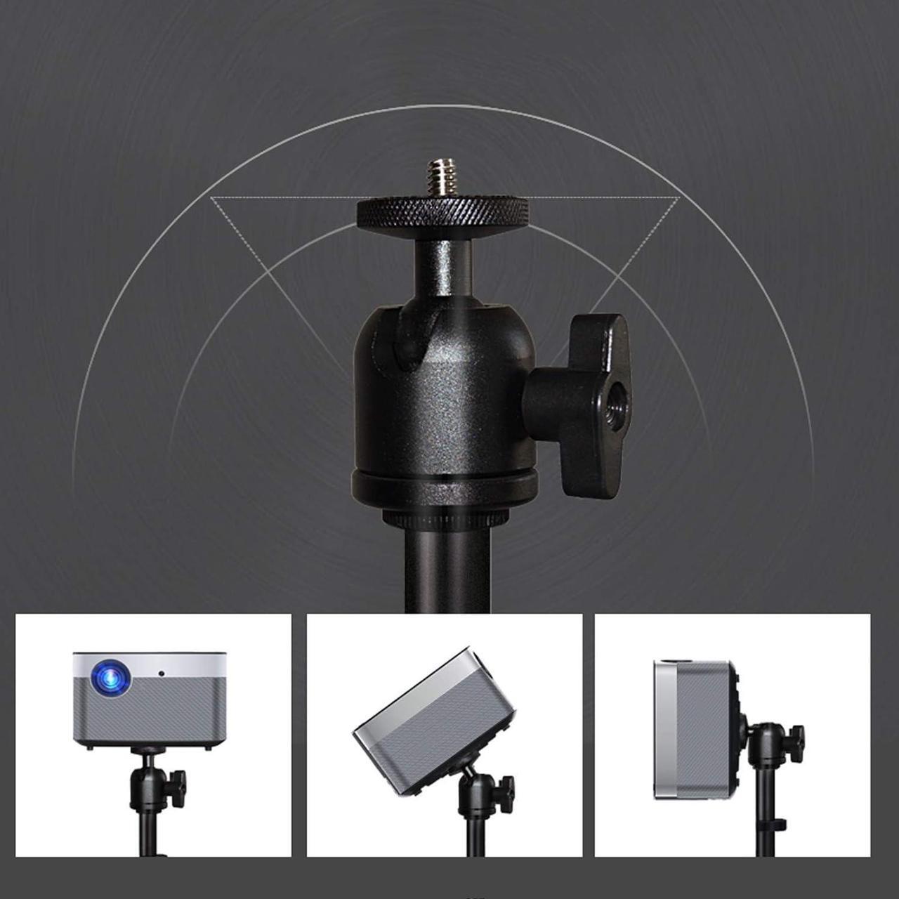 Alt view image 4 of 7 - YZERTLH Projector Stand Universal Projector Stand Mount Adjustable, Projector Racks Stand, Compact Projector Stand, Perfect for Office, Home, Stage or Studio, Black Projector Mount