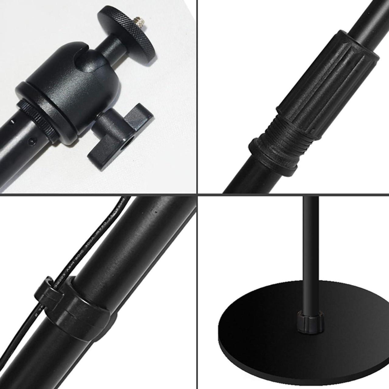 Alt view image 6 of 7 - YZERTLH Projector Stand Universal Projector Stand Mount Adjustable, Projector Racks Stand, Compact Projector Stand, Perfect for Office, Home, Stage or Studio, Black Projector Mount