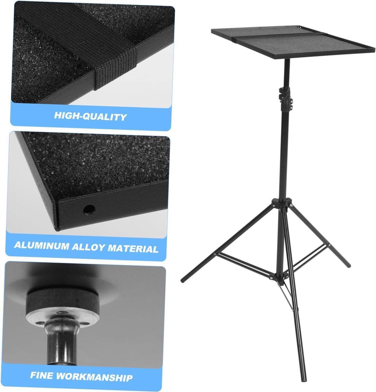 Alt view image 2 of 7 - Hemobllo 1pc Projector Tripod Tablet Stand for Desk Laptop Stand for Desk Tablet Mount Tablet Floor Stand Laptop Floor Stand Projector Mount Alloy Projector Stand Practical Tablet Stand Dj