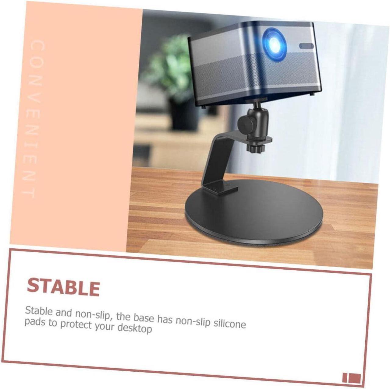 Alt view image 3 of 7 - SOLUSTRE Projector Bracket Mini Stand Projector Mounts Tabletop Accessories Gimbal Stand Mini Projector Stand Projector Accessories Stand for Projector Table Projector Stand Projector Shelf