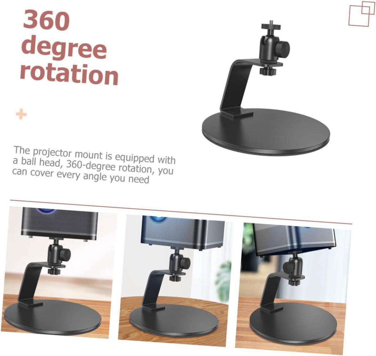 Alt view image 4 of 7 - SOLUSTRE Projector Bracket Mini Stand Projector Mounts Tabletop Accessories Gimbal Stand Mini Projector Stand Projector Accessories Stand for Projector Table Projector Stand Projector Shelf