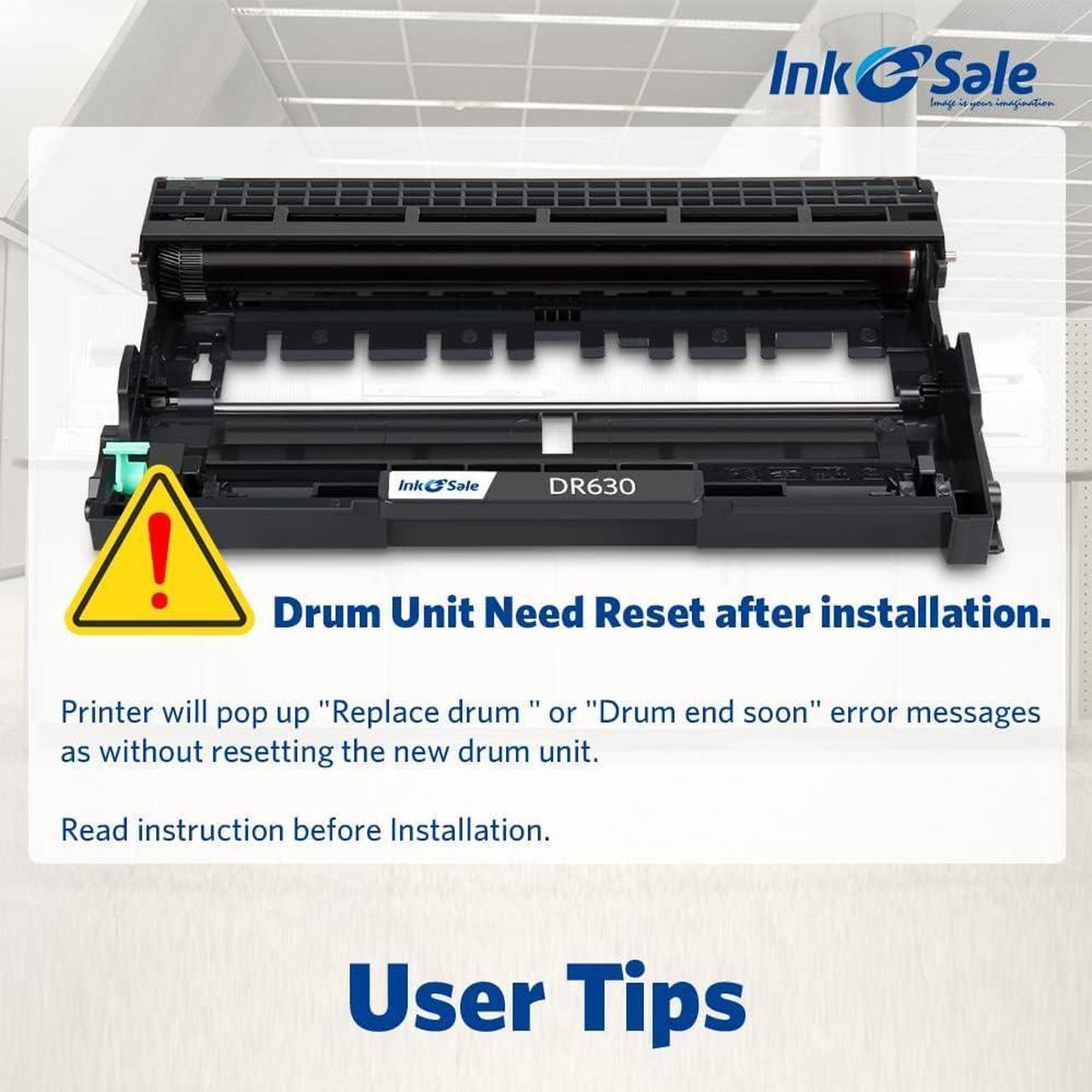 Alt view image 4 of 7 - INK E-SALE Compatible TN660 Toner Cartridge and DR630 Drum Set Replacement (1D+3T) for Brother MFC-L2700DW HL-L2340DW HL-L2300D HL-L2380DW DCP-L2540DW DCP-L2520DW MFC-L2740DW MFC-L2720DW Printer