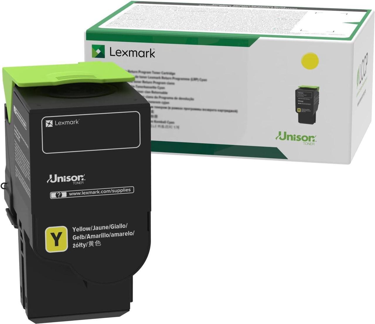 LEXMARK 78C10Y0 Return Program Cartridge Toner, Standard, Yellow