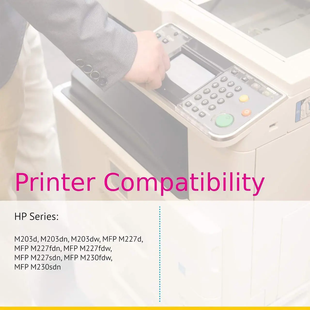 Alt view image 4 of 5 - CS Compatible Toner Cartridge Replacement  32A CF232A Black Laserjet M203d M203dn M203dw MFP M227d MFP M227fdn MFP M227fdw MFP M227sdn MFP M230 fdw MFP M230 sdn Toner Cartridge 4 Pack