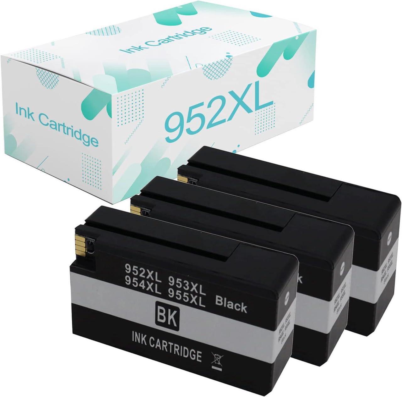 Main image of Compatible  952xl Ink Cartridges Replacement  952 952XL with OfficeJet Pro 7740 8210 8216 8710 8715 8720 8725 8730 8740 Printer 3 Black
