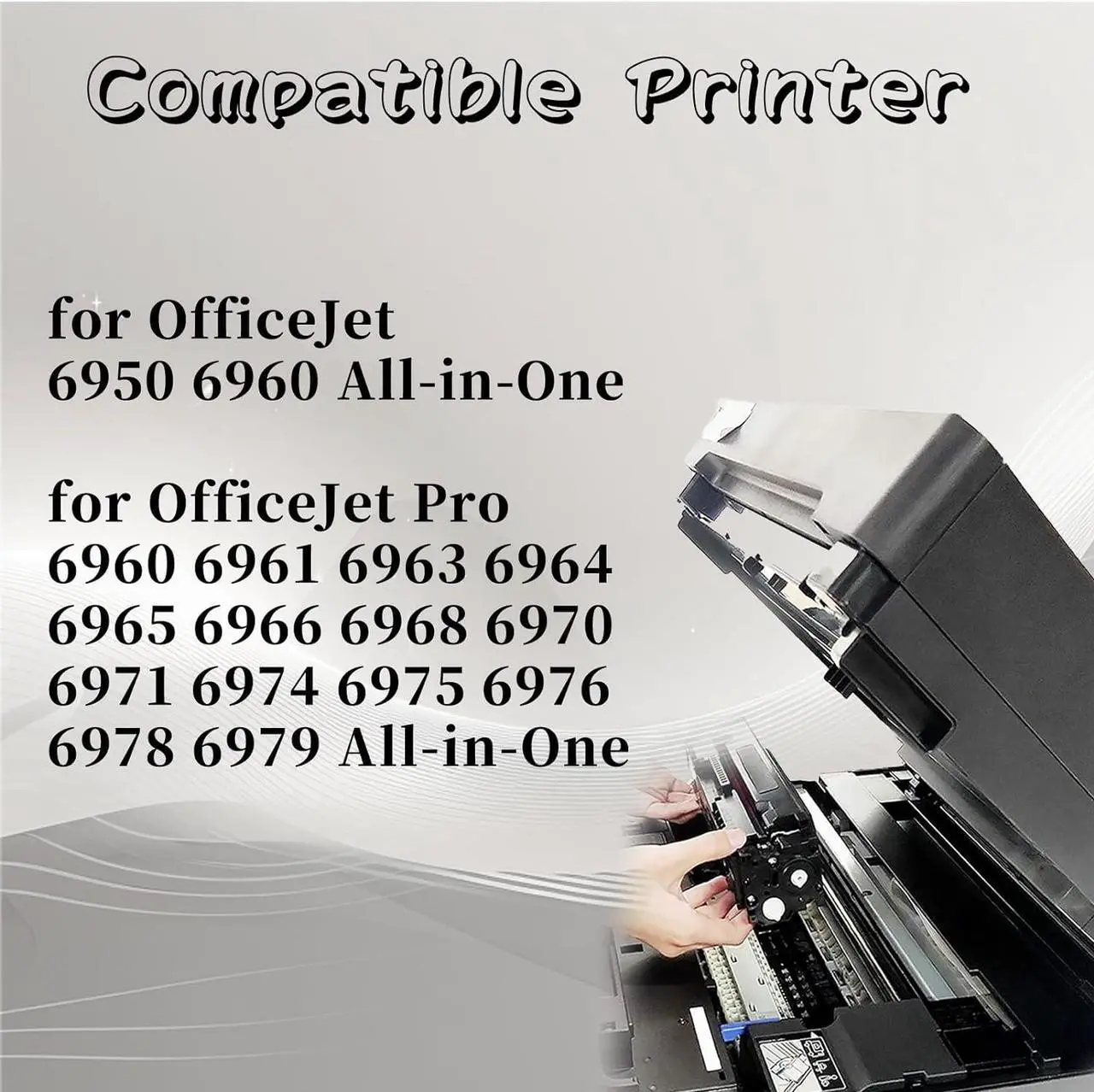 Alt view image 2 of 7 - 903XL Ink Cartridge  High Yield Replacement Pack,Compatible for OfficeJet 6950 6960 All-in-One for OfficeJet Pro 6960 6961 6963 6964 6965 6966 6968 6970 Printe 1 Set