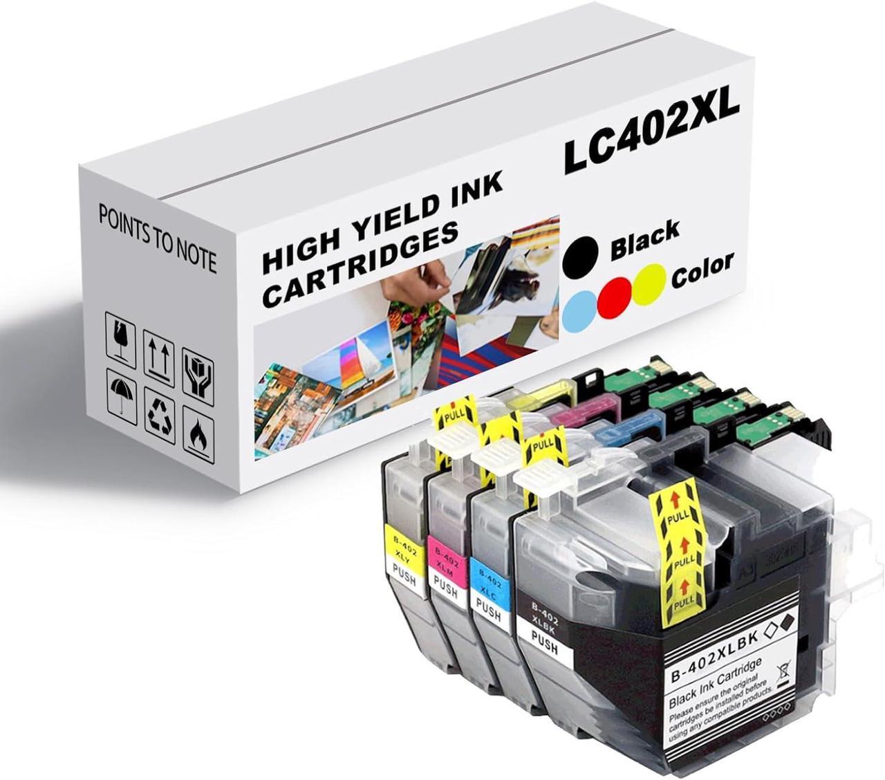 Main image of Ink Cartridge for Brother LC402XL High Yield,Compatible J5340DW J6740DW J6540DW J6940DW Printer Page Yield Up to 3000 Pages Black,1500 Pages Color Combo Pack