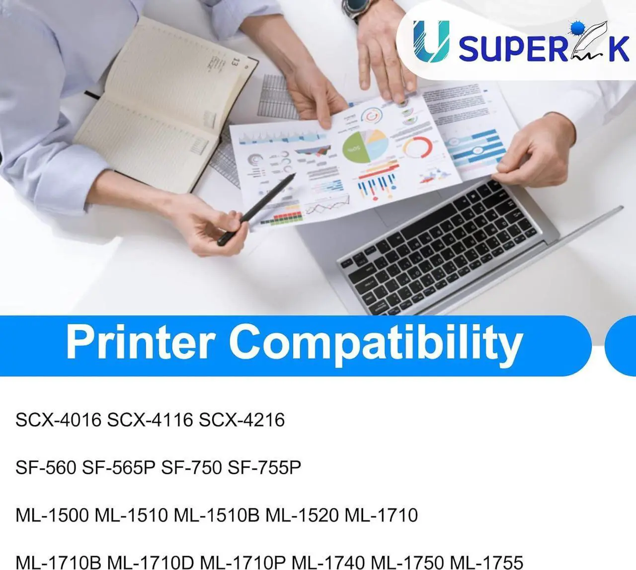 Alt view image 3 of 7 - SuperInk Compatible Toner Cartridge Replacement for Samsung ML-1710 ML1710 ML-1710D3 ML-1740 ML1740 ML-1500 ML-1510 ML-1510B ML-1710 ML-1710B ML-1710D ML-1710P ML-1750 ML-1755 (Black, 1-Pack)