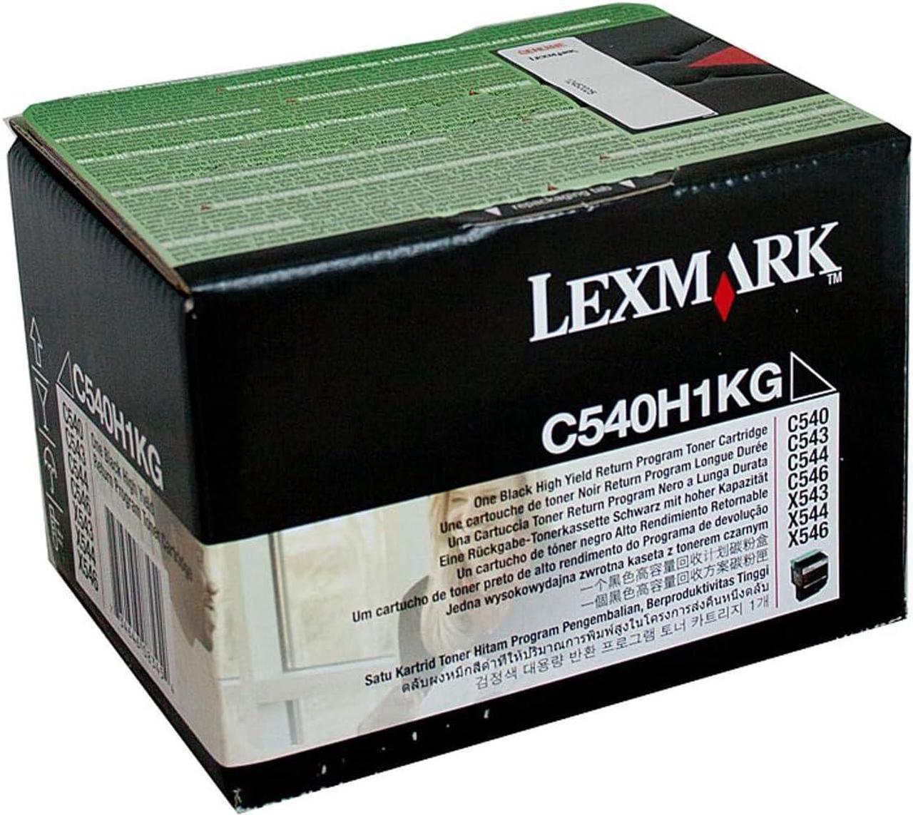 Lexmark C540H1KG C540 C543 C544 C546 X543 X544 X546 X548 Toner Cartridge (Black) in Retail Packaging