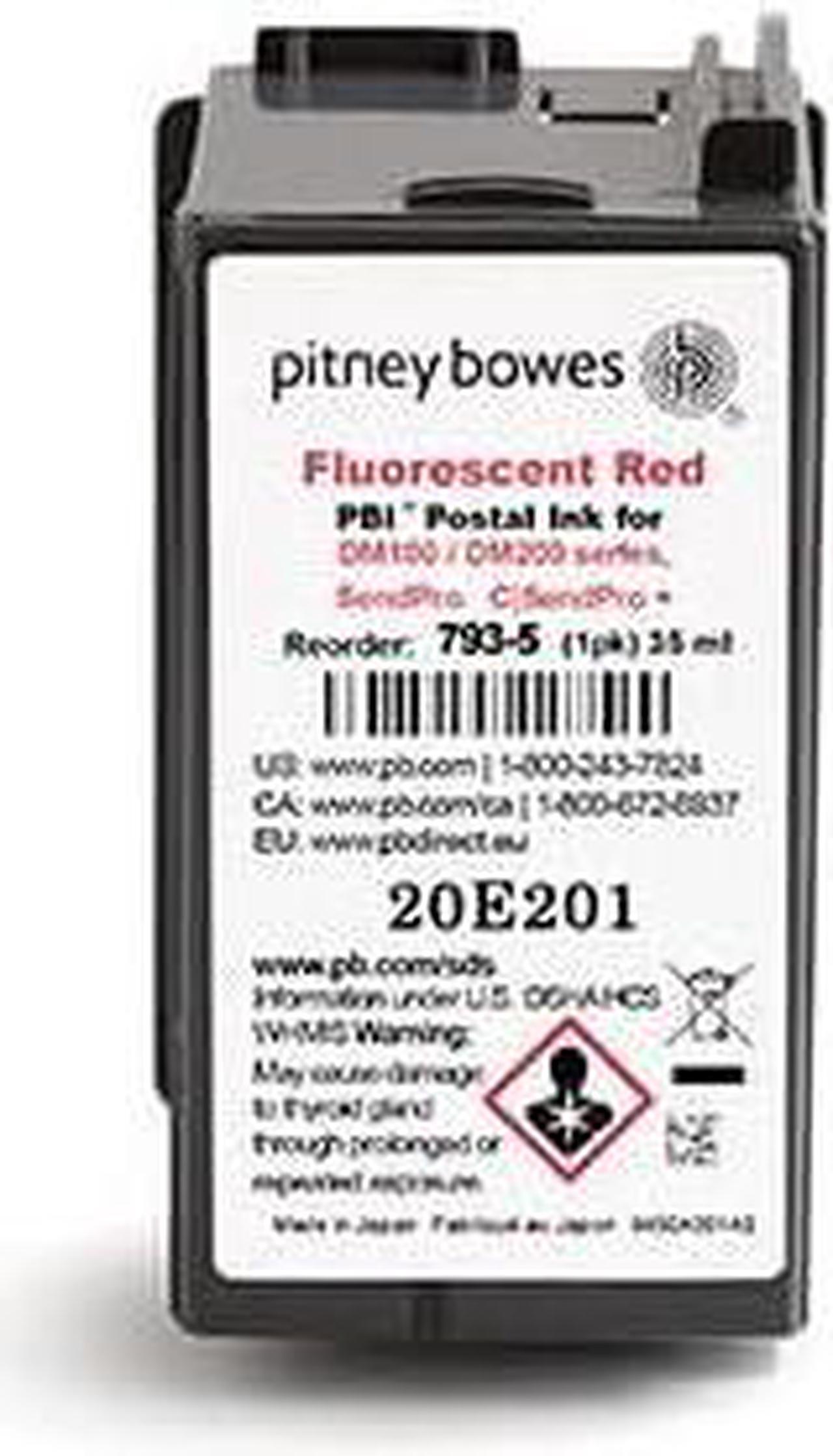 Main image of Pitney Bowes 793-5 Ink Cartridge for DM100, DM200 and SendPro C and SendPro+, Red Ink, 35 ml