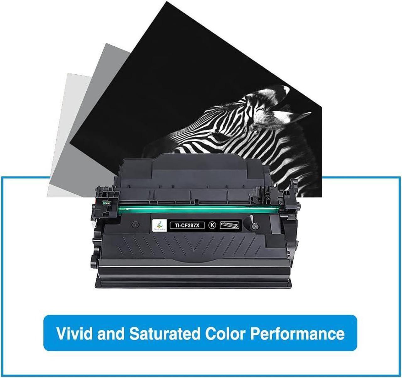 Alt view image 6 of 6 - CF287X 87X Black Toner Cartridge: 2-Pack Compatible Replacement  87X CF287X 87A CF287A  Laserjet Enterprise M506dn M506n M506x M501dn MFP M527dn M527f M506 M501 M527 Series Printer Ink