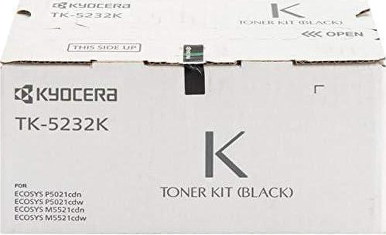 Alt view image 3 of 3 - Kyocera Genuine TK-5232K Black Toner Cartridge for ECOSYS P5021cdw and M5521cdw Model Laser Printers (1T02R90USV)