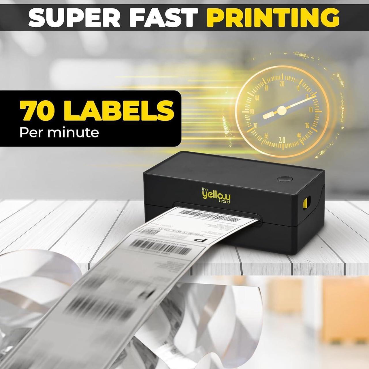 Alt view image 2 of 7 - Label Printer, Bluetooth Thermal Printer, 4x6 Shipping Label Printer, Thermal Label Printer Desktop or Phone, Compatible with iPhone, Android, Windows, Mac, Chromebook, Amazon, Ebay, UPS.USPS