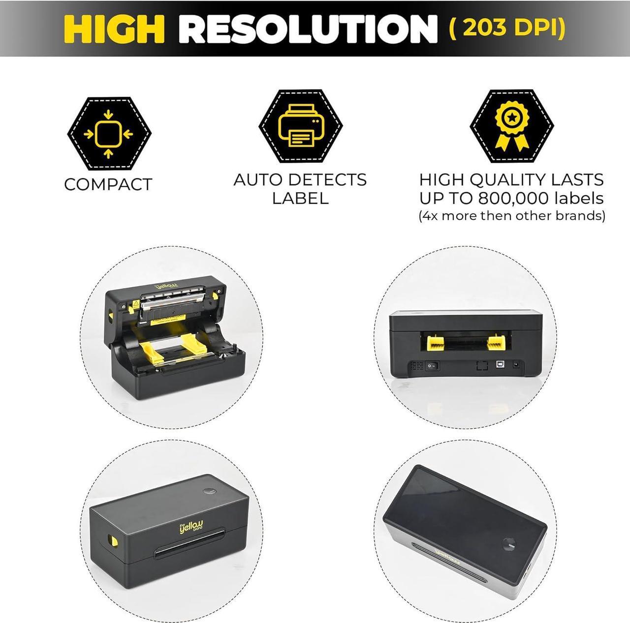 Alt view image 6 of 7 - Label Printer, Bluetooth Thermal Printer, 4x6 Shipping Label Printer, Thermal Label Printer Desktop or Phone, Compatible with iPhone, Android, Windows, Mac, Chromebook, Amazon, Ebay, UPS.USPS