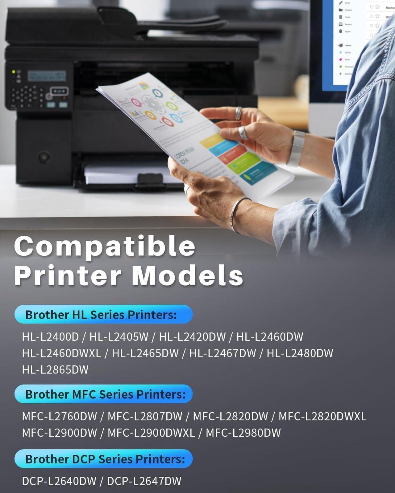 Alt view image 5 of 7 - TN830XL Toner Cartridges Compatible Replacement for Brother TN830XL TN-830 TN830 Black Toner Cartridge for HL-L2460DW HL-L2405W HL-L2400D HL-L2465DW HL-L2480DW DCP-L2640DW MFC-L2820DW Printer (2-Pack)