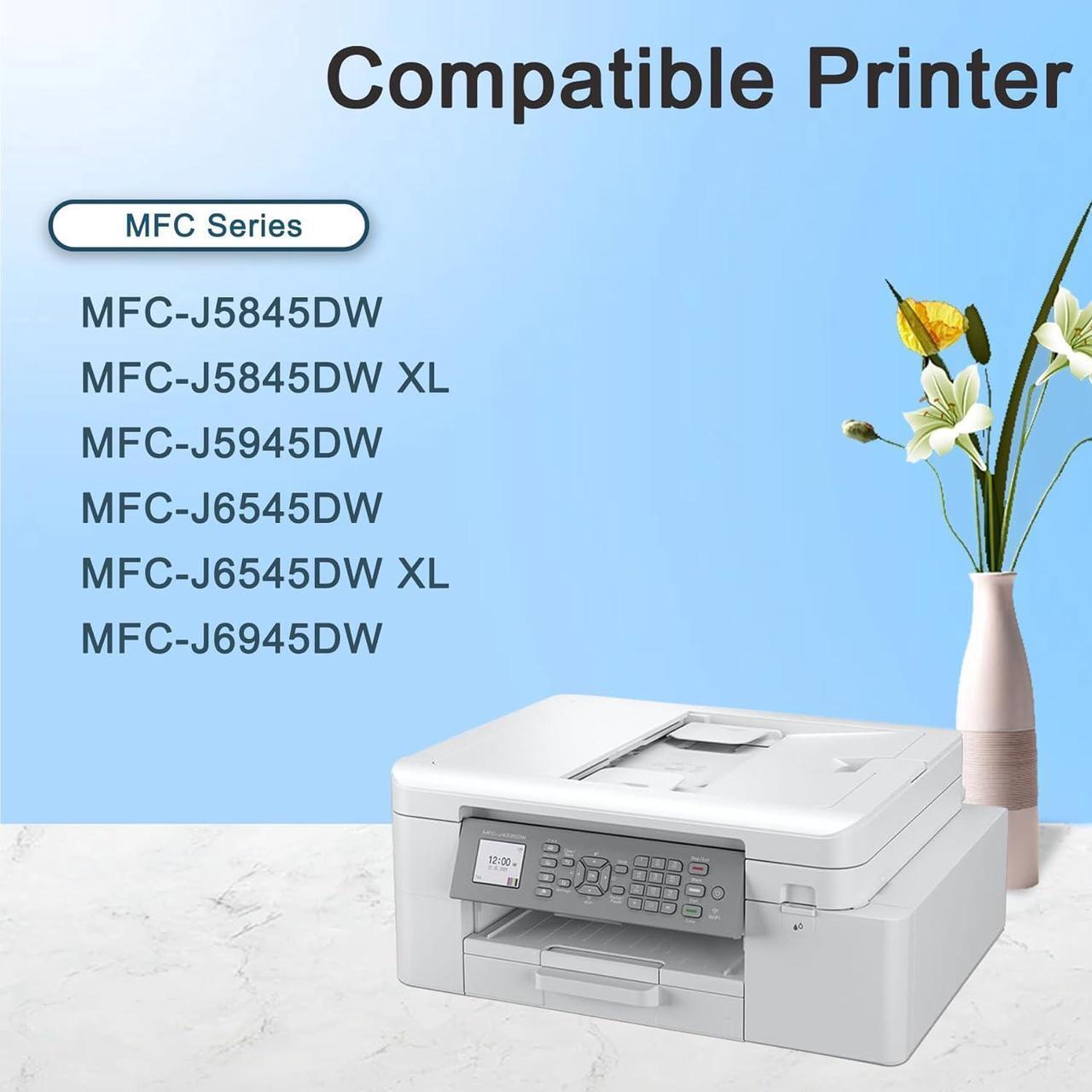 Alt view image 3 of 7 - LC3039 BK/C/M/Y Ink Cartridge Ultra High-Yield (LC3039BK LC3039C LC3039M LC3039Y, 4-Pack) - Compatible LC3039XXL Ink Replacement for Brother MFC-J5845DW MFC-J6945DW MFC-J6545DW MFC-J5945DW Printer