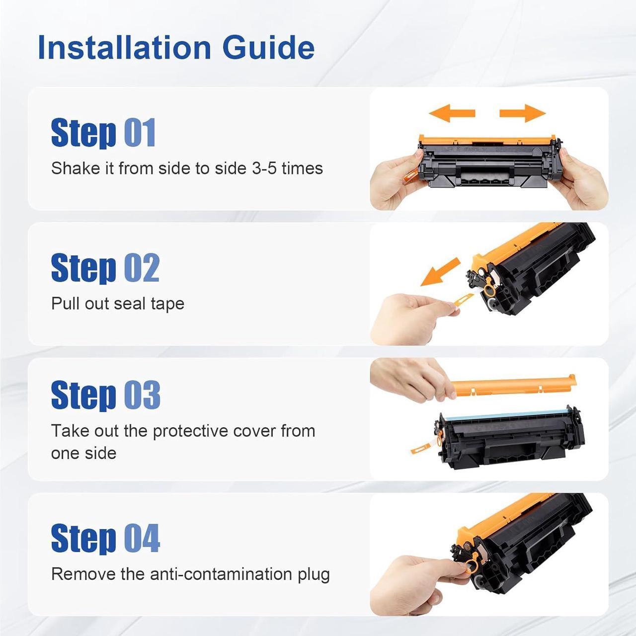 Alt view image 6 of 7 - 138A Black Toner Cartridge Replacement  138A W1380A 138X W1380X Black Toner Cartridge Compatible with HP Pro 3001dw 3001fdw MFP 3101fdw Printer(2 Pack,with Chip)