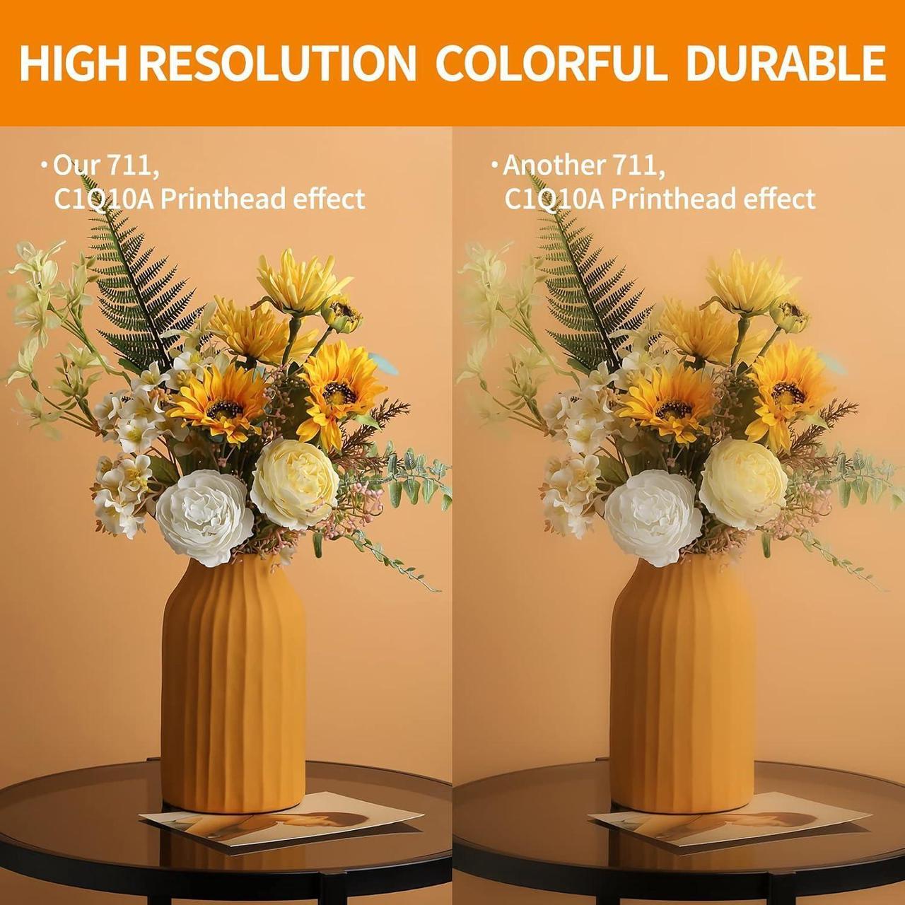 Alt view image 6 of 7 - 711, C1Q10A Printhead Compatible with hp designJet T530 T525 T520 T130 T125 T120 T100 Plotter Printer, High Resolution, Colorful, Durable, Multiple Packaging to Ensure Safe Transportation(Ink Free)