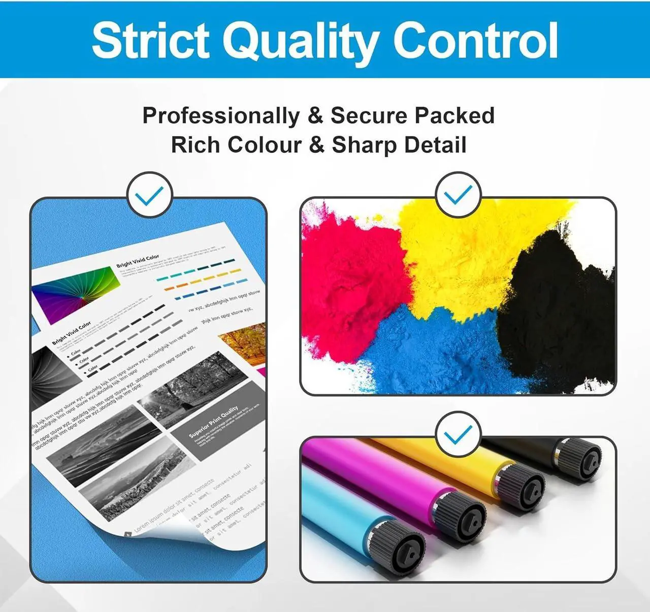 Alt view image 4 of 6 - 414A Toner Cartridge 4 Pack | Works with HP Color Laserjet MFP M479fdw M479fdn M479 Series, Pro M454 Series |  414A, W2020A W2021A W2022A W2023A
