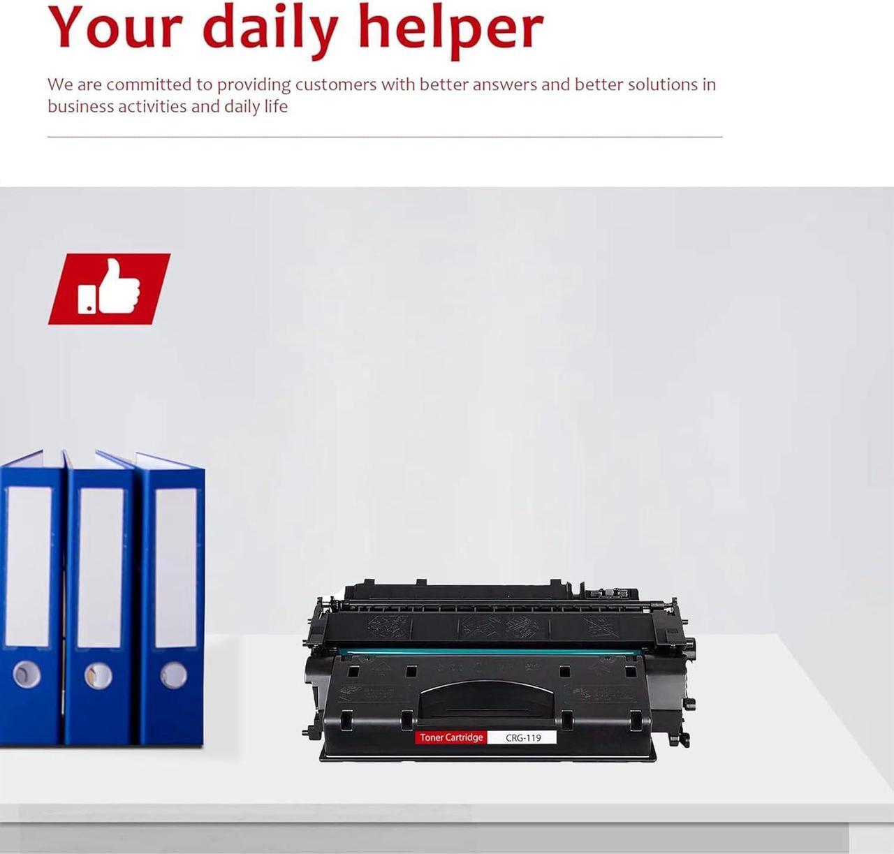 Alt view image 5 of 6 - 119 Toner Cartridge High-Yield 1 Black 119 Toner Loment Compatible Replacement for imageCLASS MF5880 MF6100 LBP6300 LBP6600 LBP250 MF410 MF5900 Series MF5850dn MF5980dw MF5960dn Printer
