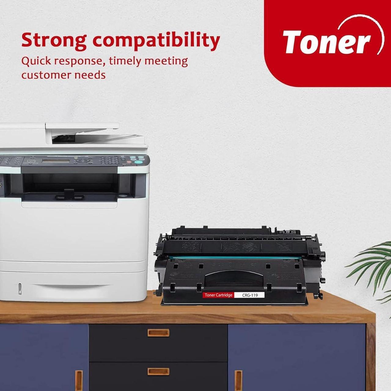 Alt view image 4 of 6 - 119 Toner Cartridge High-Yield 1 Black 119 Toner Loment Compatible Replacement for imageCLASS MF5880 MF6100 LBP6300 LBP6600 LBP250 MF410 MF5900 Series MF5850dn MF5980dw MF5960dn Printer