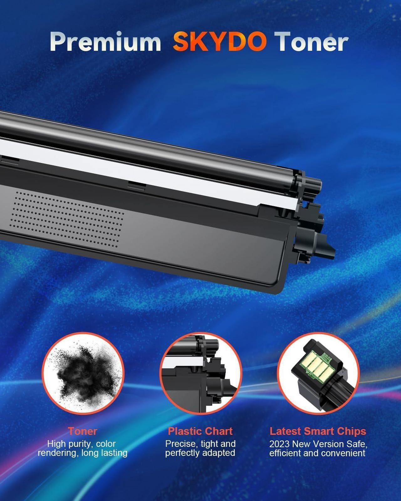Alt view image 4 of 7 - TN229XL Toner Cartridge for Brother 229 TN229 TN-229 TN-229XL Work for Brother HL-L3280CDW MFC-L3780CDW HL-L3220CDW MFC-L3720CDW HL-L3300CDW Printer (Black Cyan Magenta Yellow, Up to 3000 Pages)