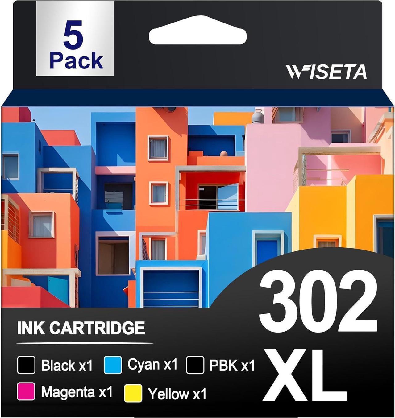 Main image of 302XL Ink Cartridges Remanufactured T302XL 302 XL Ink Cartridges Replacement for Epson 302XL Ink Cartridge Multipack with XP-6000 XP-6100 Printer(5 Pack)