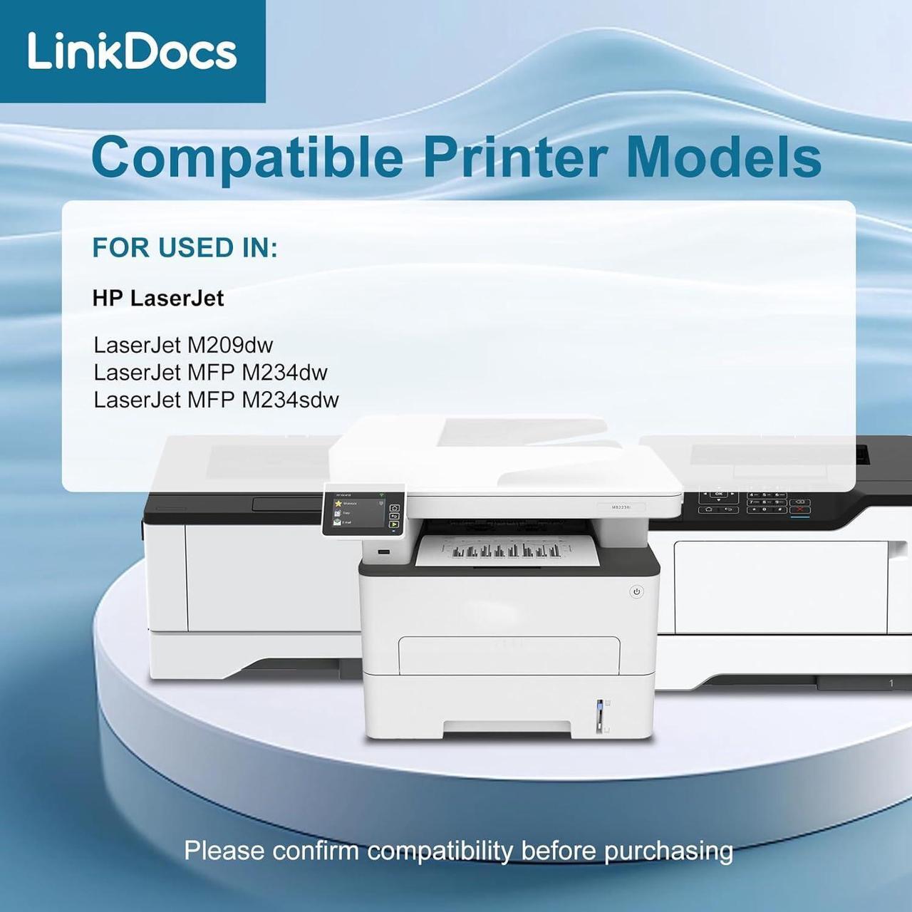 Alt view image 3 of 6 - 134X Toner Cartridge Replacement  134X W1340X 134A W1340A Toner Cartridge (with New Chip) for use in HP M209dw M209dwe MFP M234dw M234dwe M234sdw M234sdwe M209 M234 Printer (2-Pack)