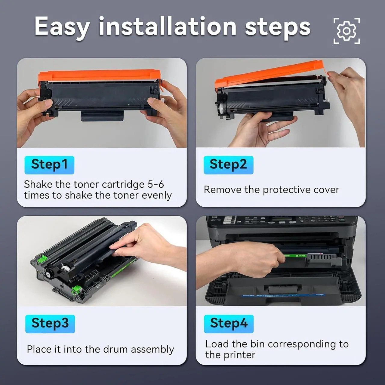 Alt view image 5 of 7 - MYTONER TN-770 TN770 Super High Yield Black Toner Cartridge Remanufactured Replacement for Brother TN 770 TN770 Toner for Brother Printer HL-L2370DW L2370DWXL MFC-L2750DW L2750DWXL 4,500 Page, 2-Pack